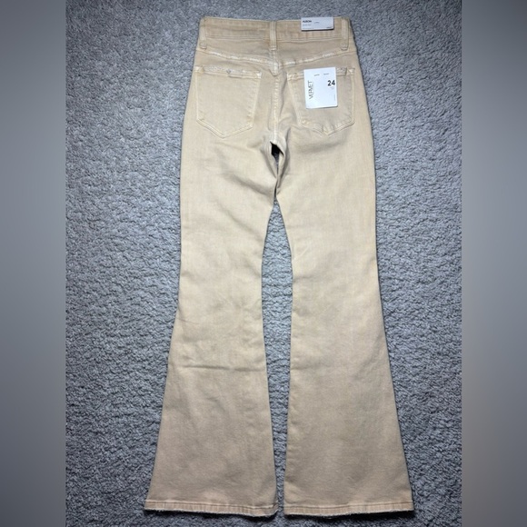 Vervet Jeans Womens 24 Alison Mid Rise Flare Bell Bottoms Stretch Denim BOHO - Picture 6 of 7